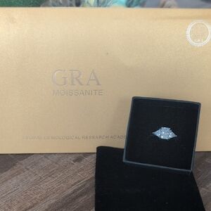 Moissanite Silver Ring